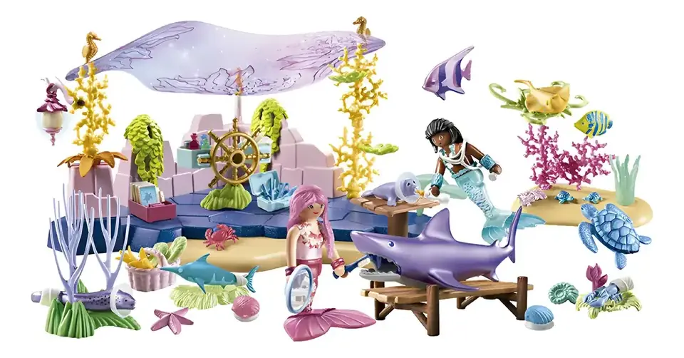 Vida Animal Sirenas Playmobil 114 Piezas Con Figuras Juguete
