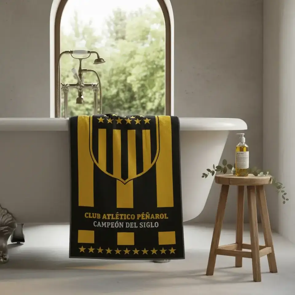 Toalla / Toallón Peñarol Playero Playa 130x70 Oficial