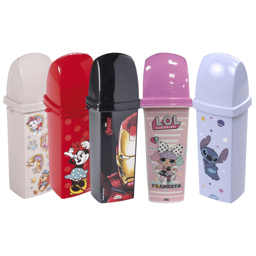 Portacepillo con Tapa 290 Ml Plasutil Varios Personajes