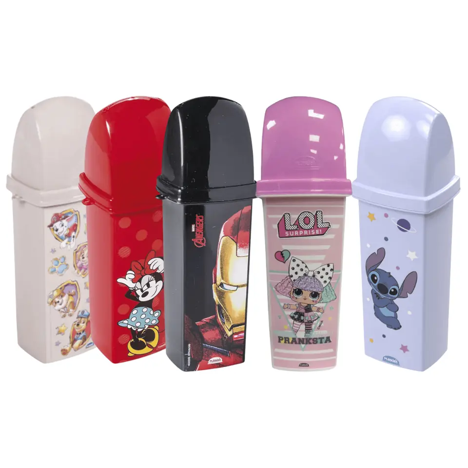 Portacepillo con Tapa 290 Ml Plasutil Varios Personajes