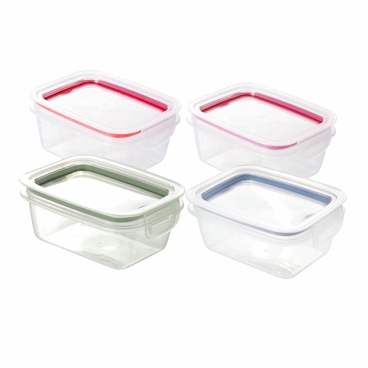 Pote Recipiente Traba Mas Rectangular Dos Broches 360 ml