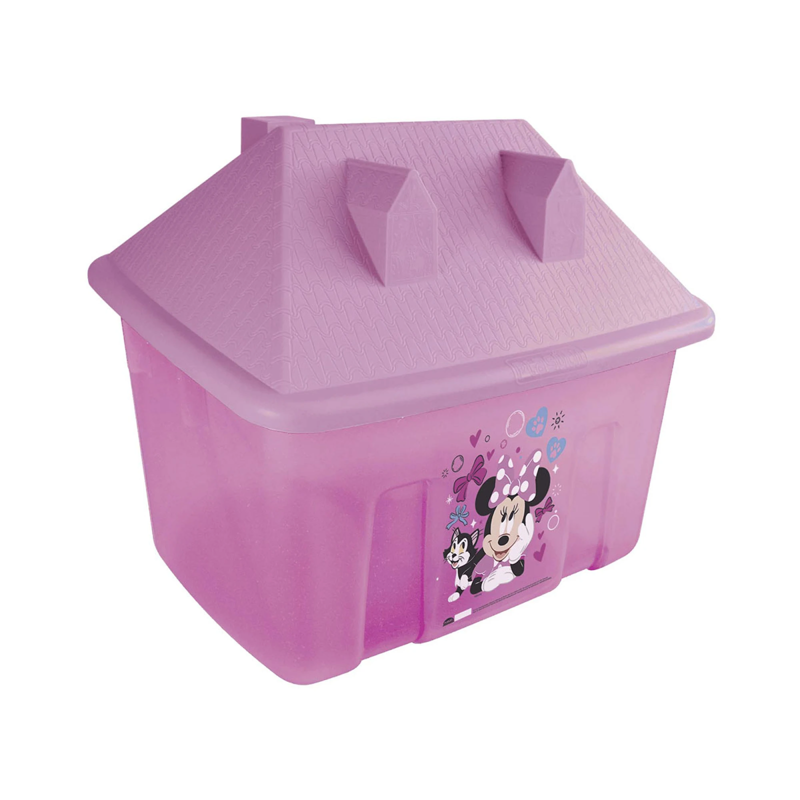 Caja Organizadora Tipo Baúl 46l Casita Plastica Varios Personajes