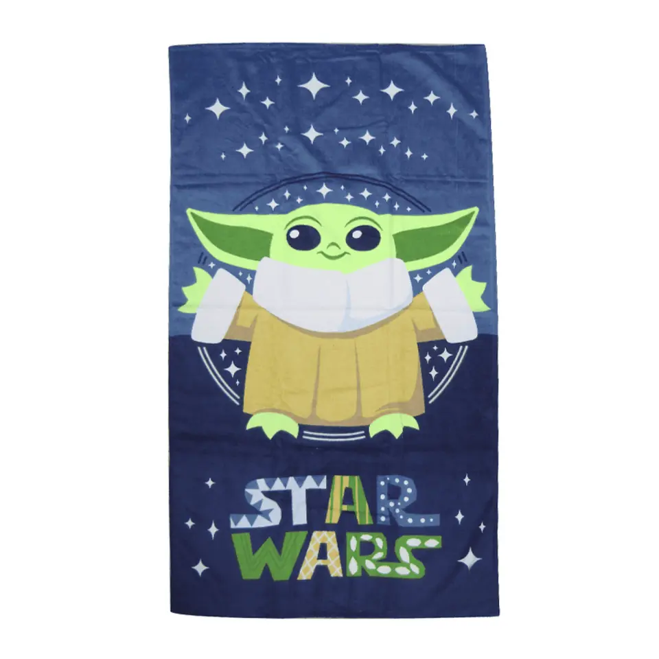 Toalla / Toallón Yoda Baby Playero Playa 130x70 Oficial