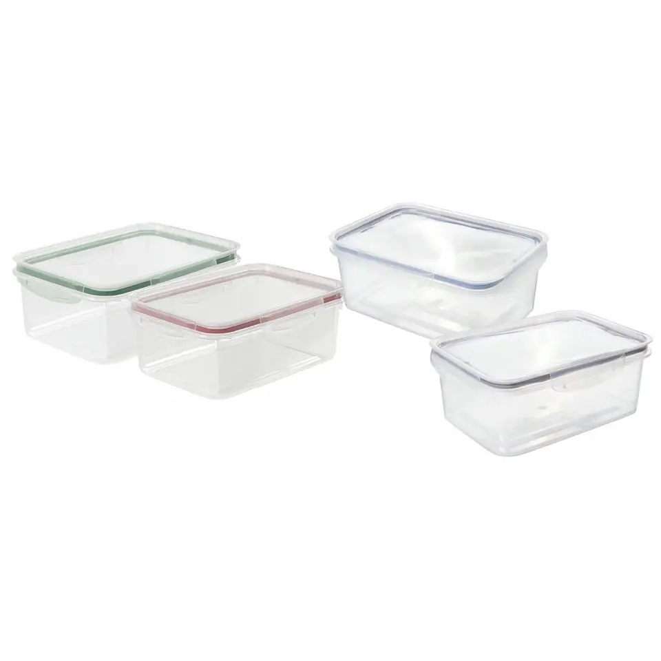 Pote Recipiente Traba Mas Rectangular Dos Broches 2,6 L