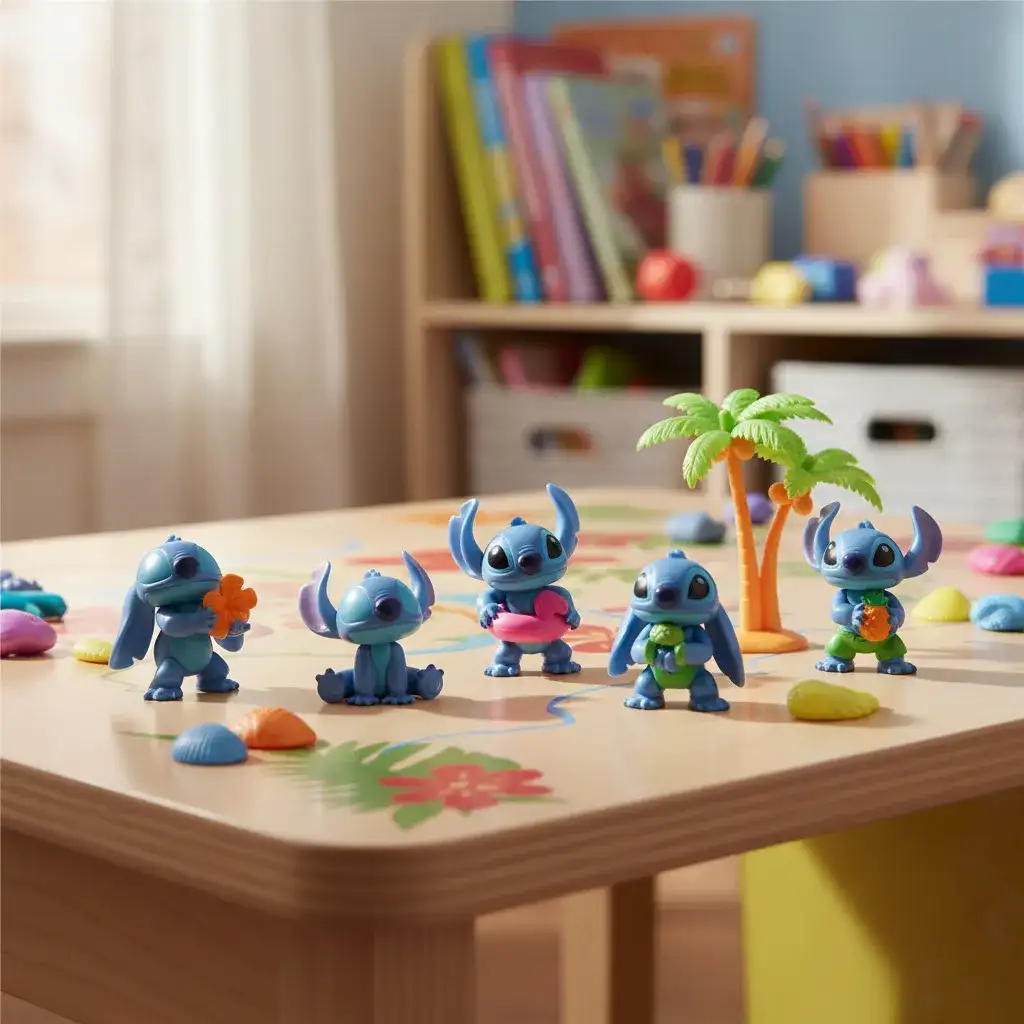 Set De 5 Mini Figuras Coleccionables Stitch Just Play