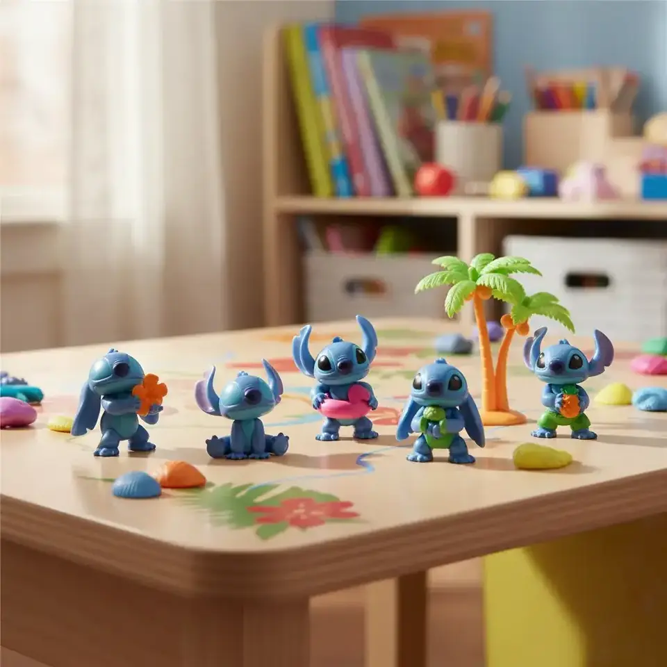 Set De 5 Mini Figuras Coleccionables Stitch Just Play
