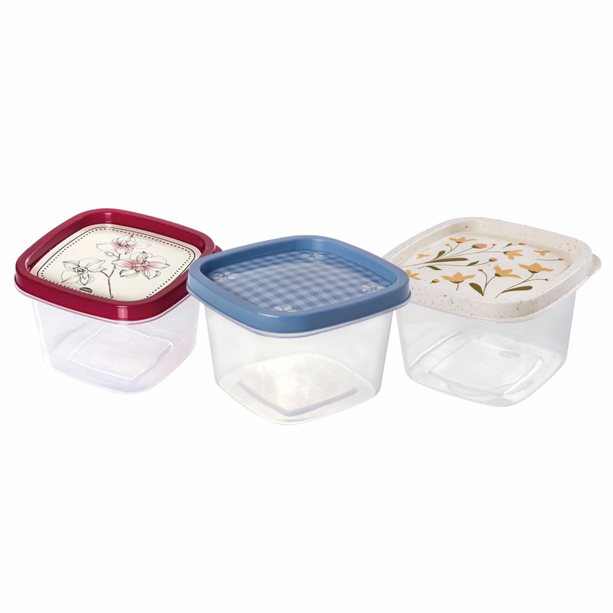 Pote Recipiente Cuadrado 500 ml Clic Decora Plasutil