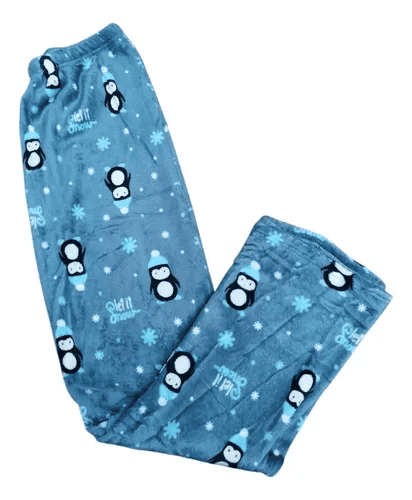 Pantalon Pijama Peluche Piel Sol Suave Dama Diseños Varios