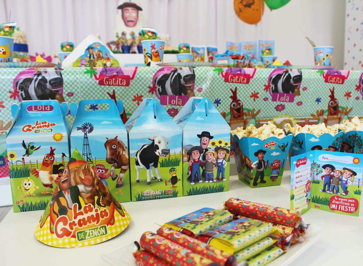 Cotillon La Granja de Zenon Animales