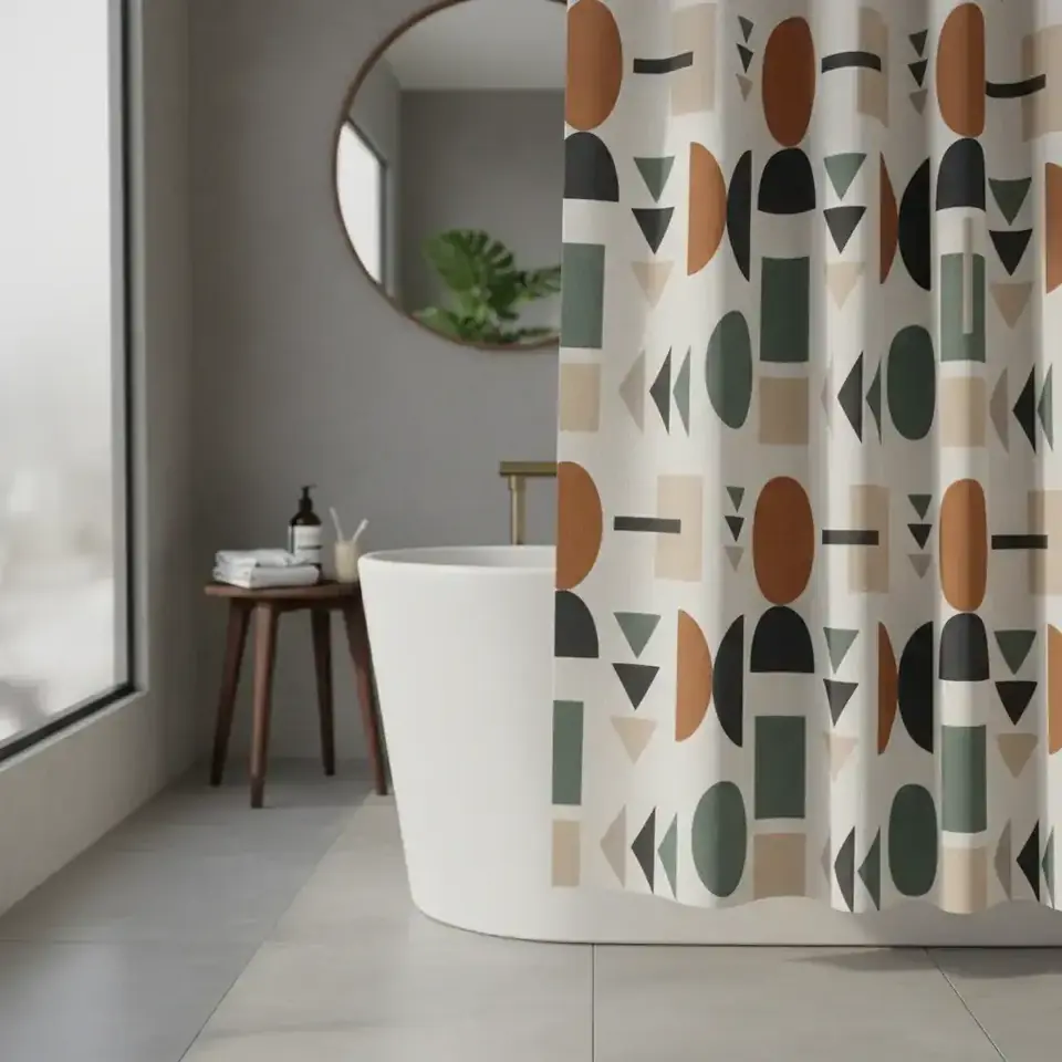 Cortina De Baño Waterproof / Impermeable 180x180 Cm - Dohler