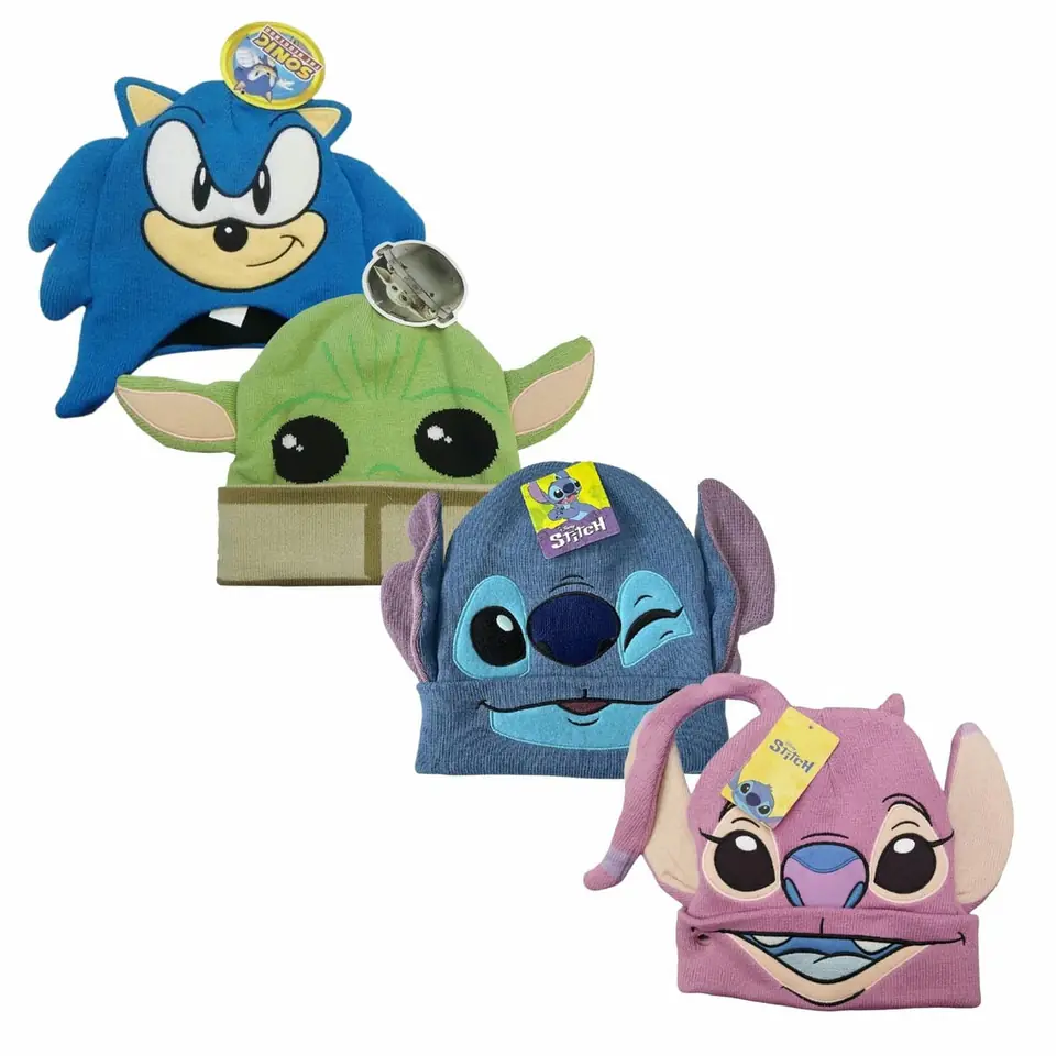 Gorro De Lana Infantil Con Forma Varios Personajes
