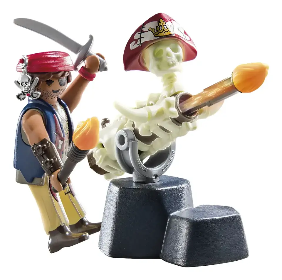 Cañón Pirata Playmobil 20 Piezas Con Figuras Juguete