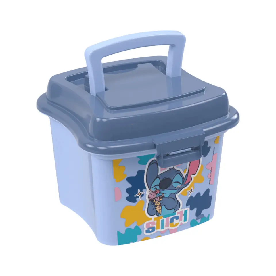 Mini Caja Infantil Organizadora Plástica 1 Lts Varios Personajes