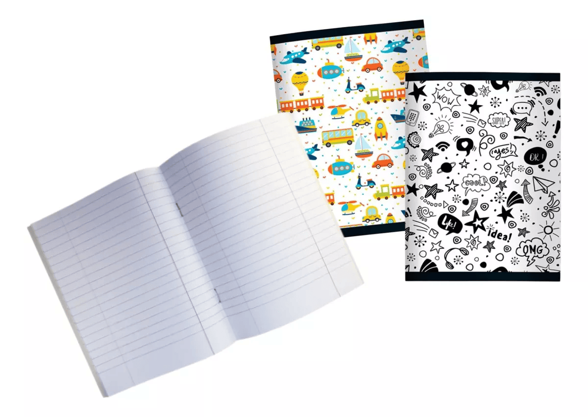 Cuaderno Campus 48 Hojas Rayado Margen Rojo Escolar 17x22 Tapa Flex
