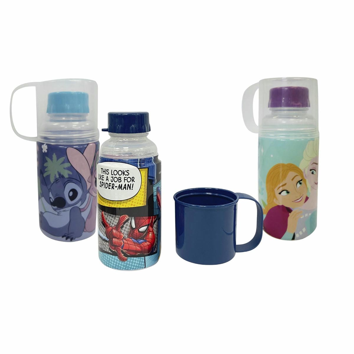Botella 2 en 1 Botella 300 ml y Taza 100 ml Varios Personajes