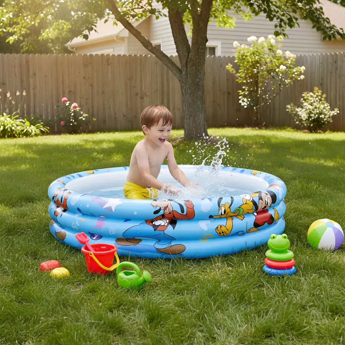 Piscina Inflable Mickey 122 X 25 Cm 140 L Aprox Bestway