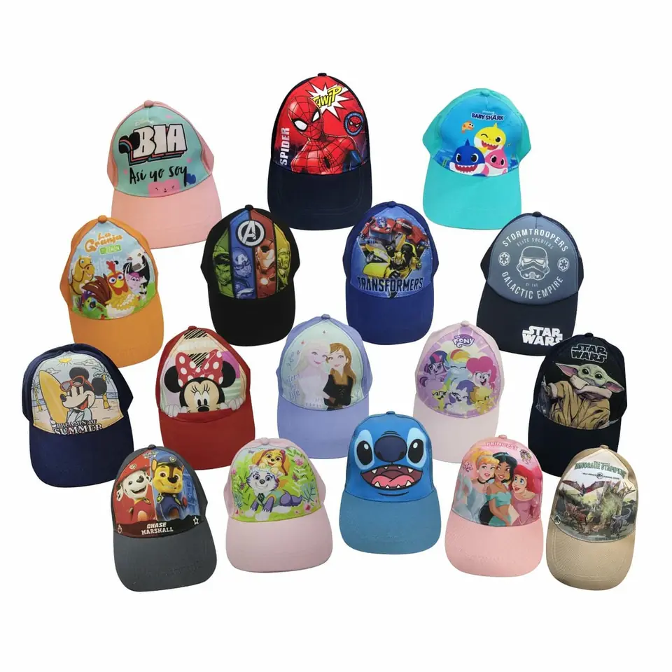Gorro con Visera Infantil Varios Diseños Personajes Favoritos de los Peques