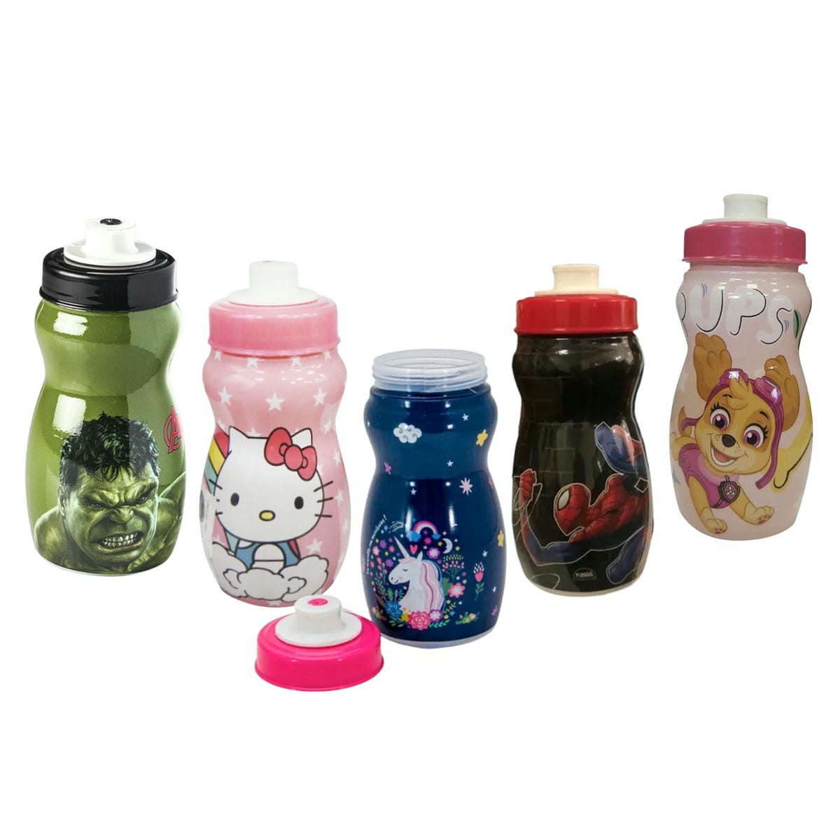Botella Plástico Squeeze 300ml Varios Personajes
