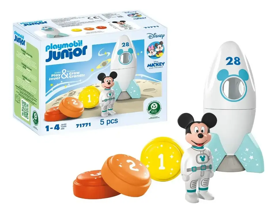 Cohete Espacial De Mickey Playmobil Jr 5 Piezas Mouse Disney