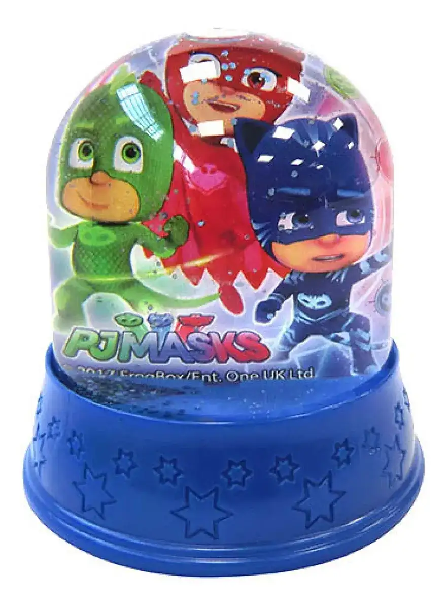 Bola De Nieve Pj Masks 8x8cm Para Navidad Decoración Vidrio
