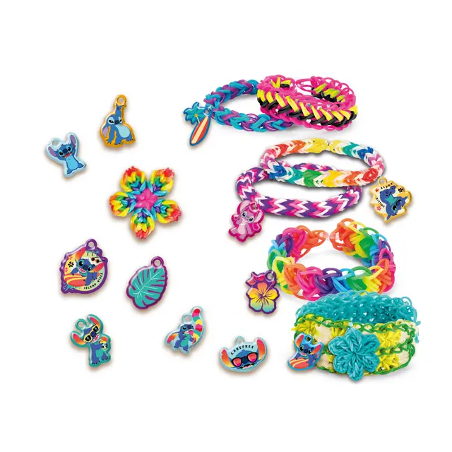 Kit de Pulseras Elásticas para Tejer Stitch Lexibook