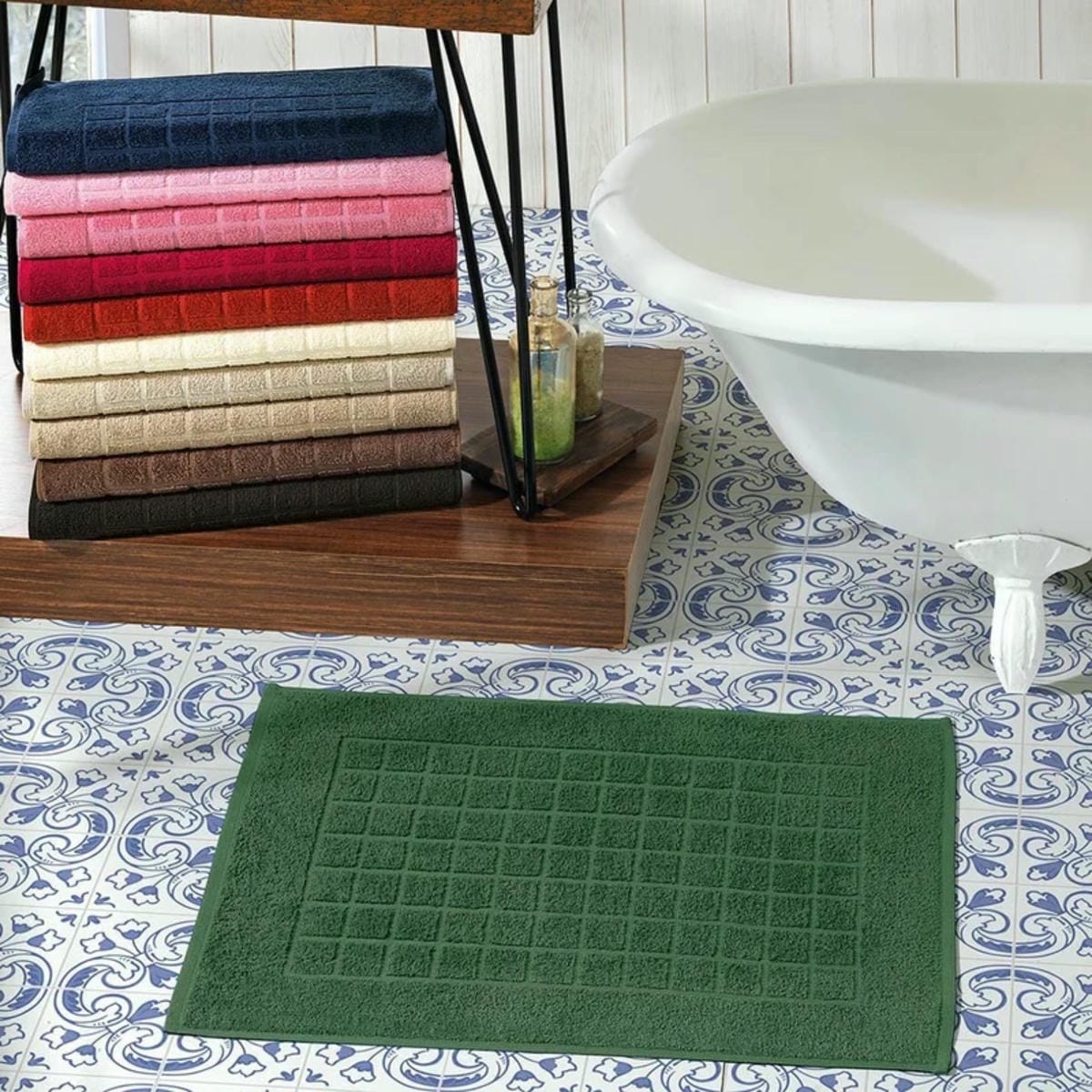 Alfombra De Baño Royal 45 X 70 Dohler Varios Colores Algodón