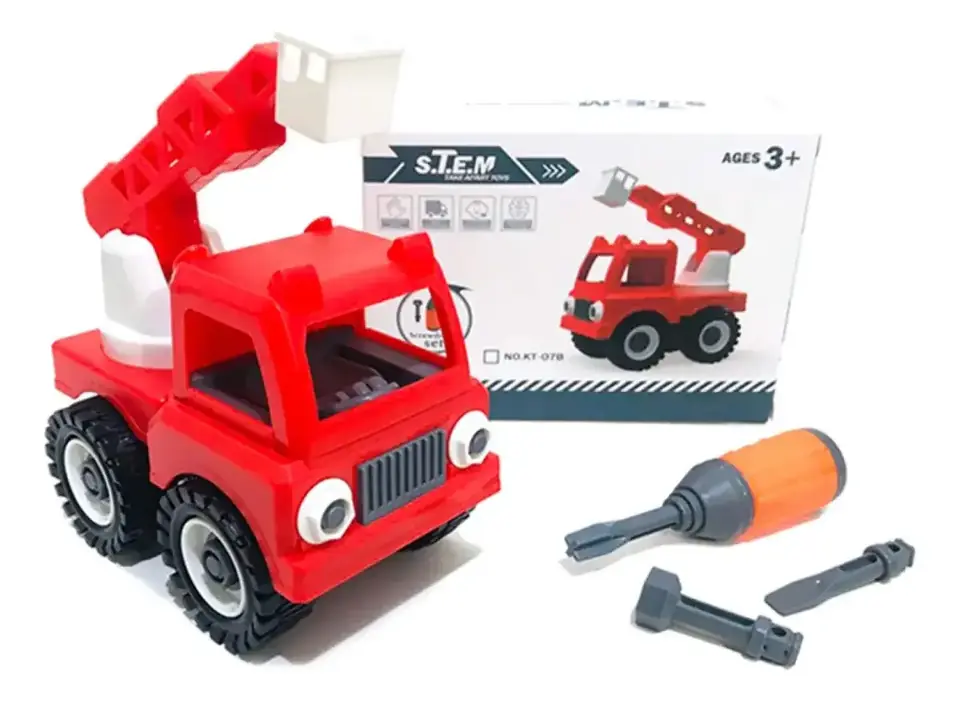 Juguete Grúa Para Armar Con Herramientas Camion Auto