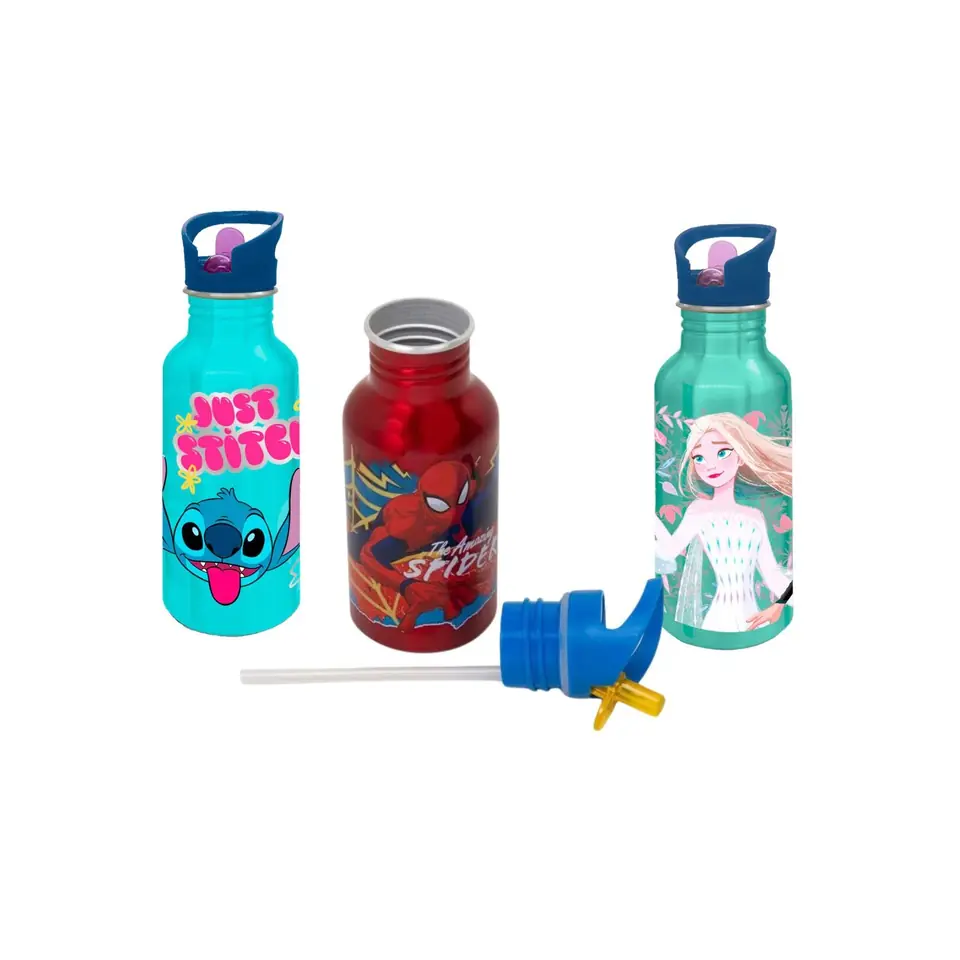 Botella Termica Aluminio 545 ml Varios Personajes