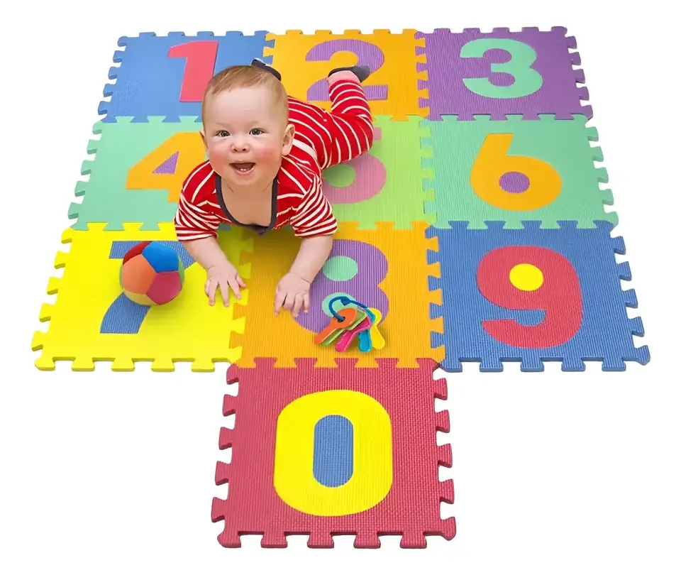 Alfombra Goma Eva Puzzle De Abecedario 29 X 29 Cm