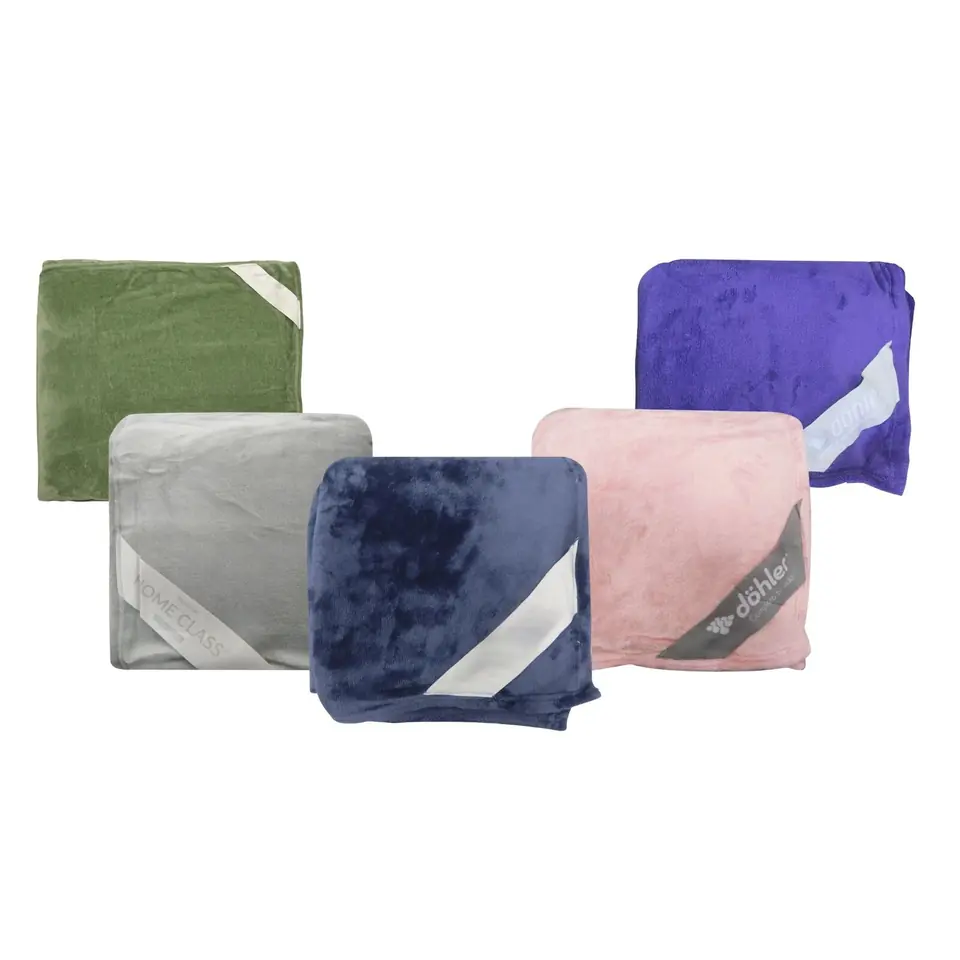 Manta Frazada Flannel 2 Plazas / Queen Home Class 200 x 240 cm