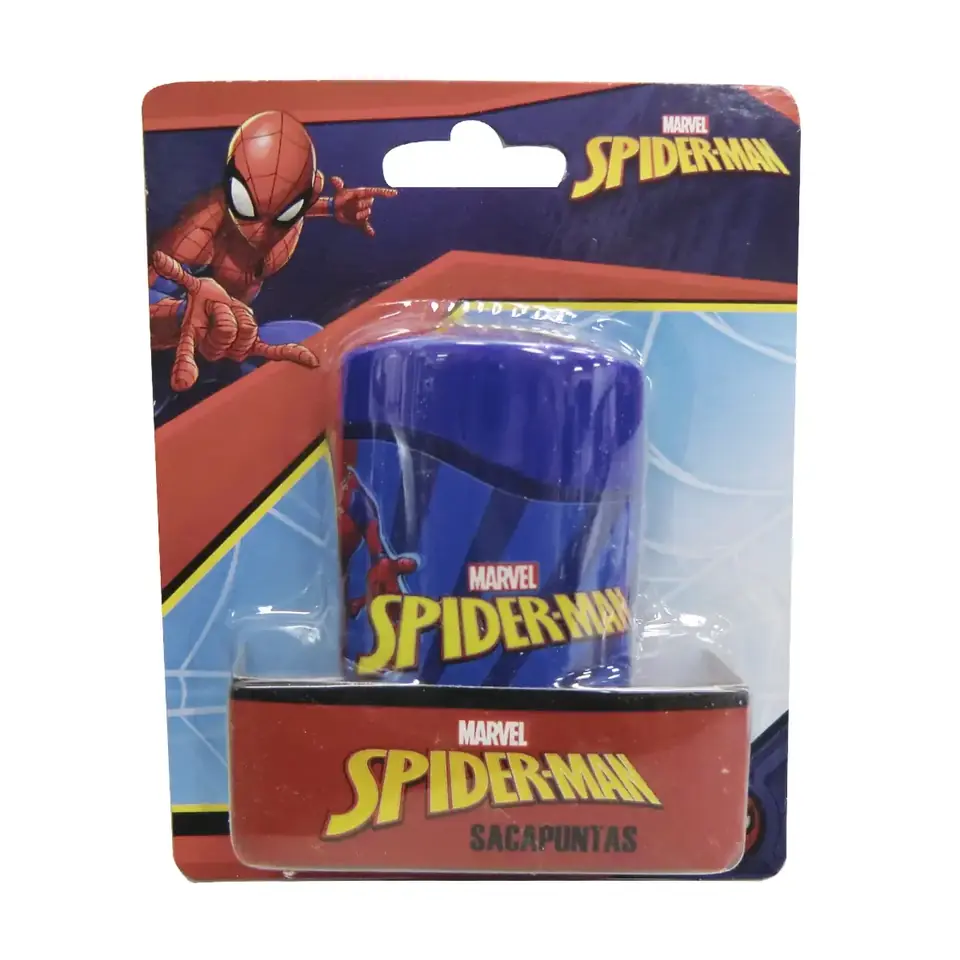 Sacapuntas Doble Con Depósito Spiderman Plástico 5x5 Escolar