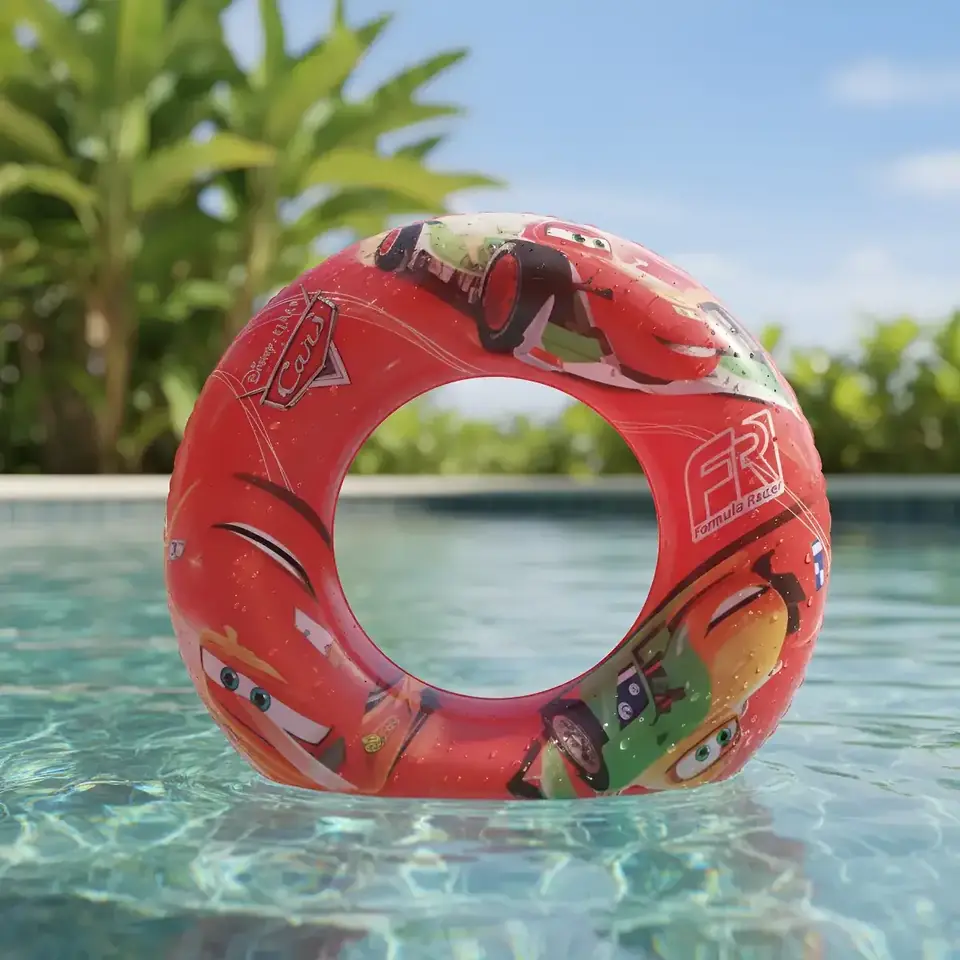 Aro Inflable Con Forma En Caja Disney Piscina