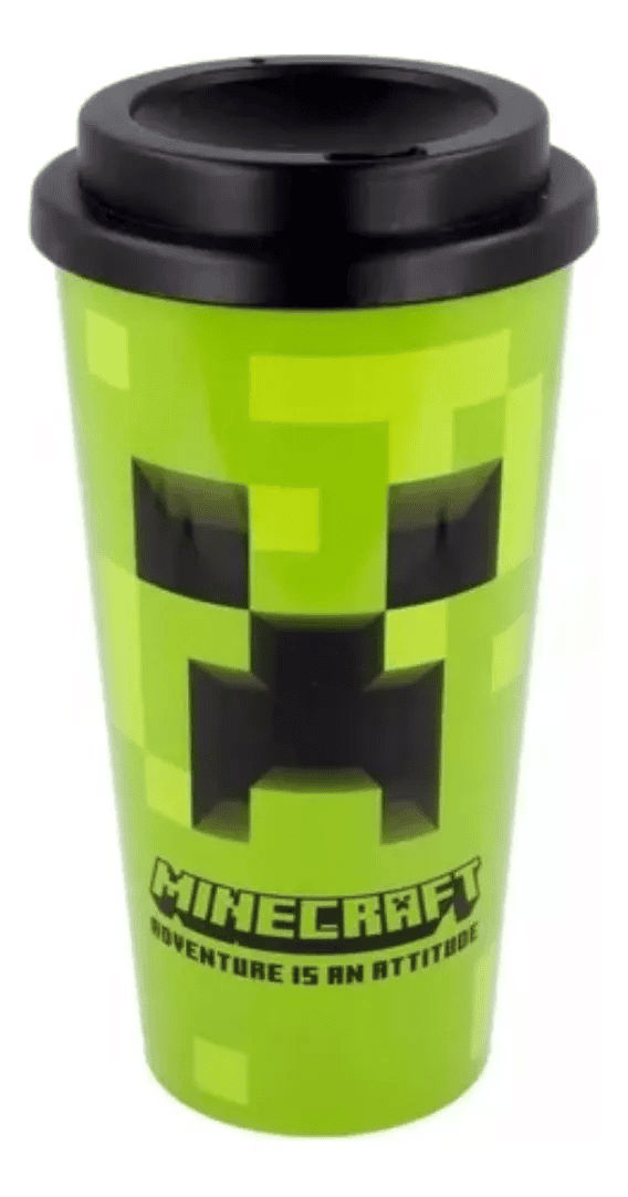 Vaso Doble Pared Transportable Térmico Cafe 520ml Varios Personajes