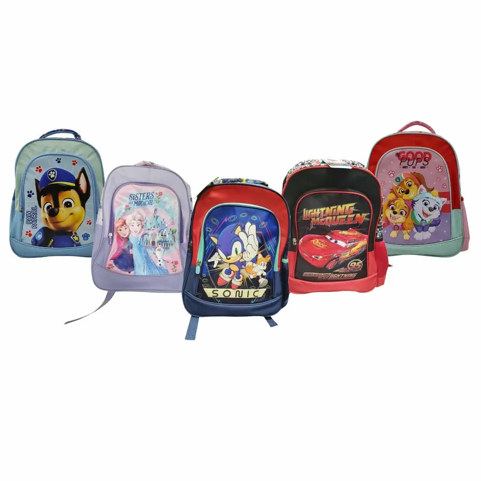 Mochila Infantil 40x30x14 Escolar Varios Personajes