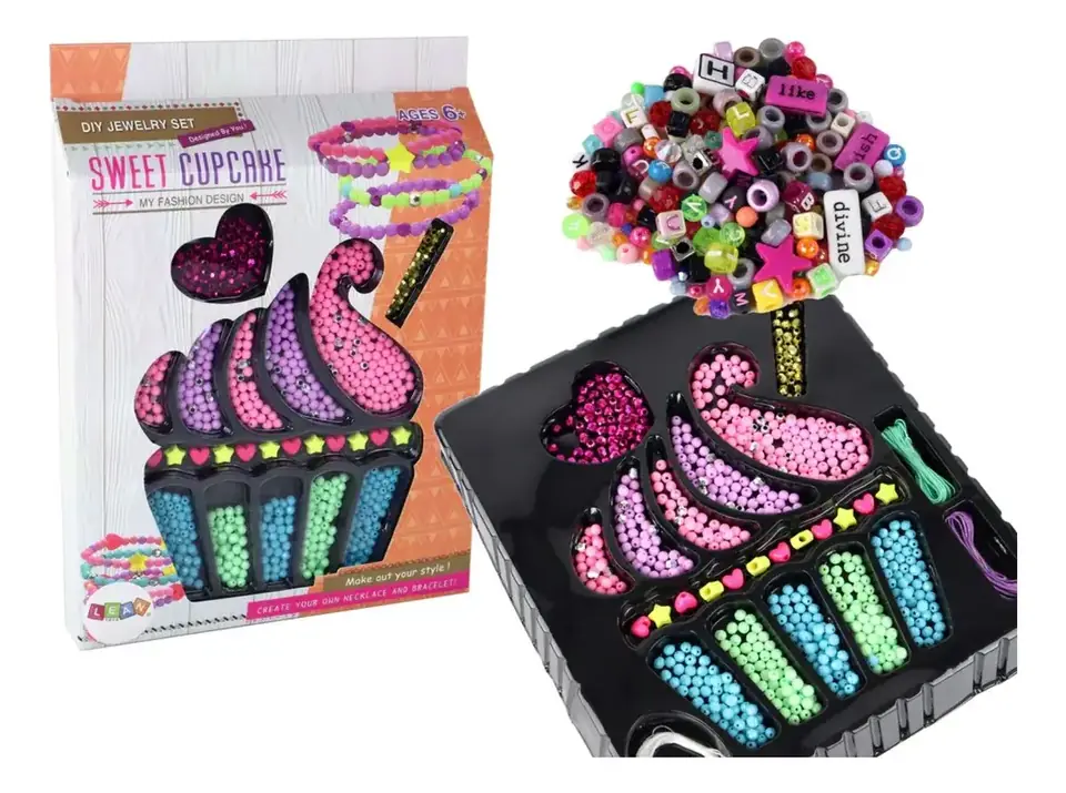Kit Infantil Para Armar Pulseras Juguete 7 Tipos De Piedras