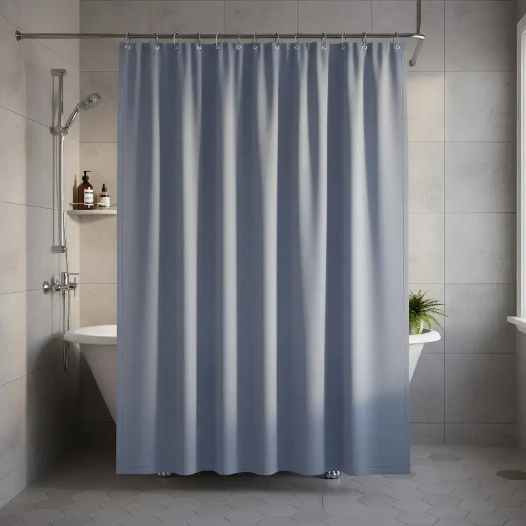 Cortina De Baño Home Class Dobby Con Argollas 180 X 180 Cm