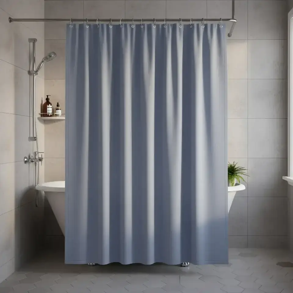 Cortina De Baño Home Class Dobby Con Argollas 180 X 180 Cm