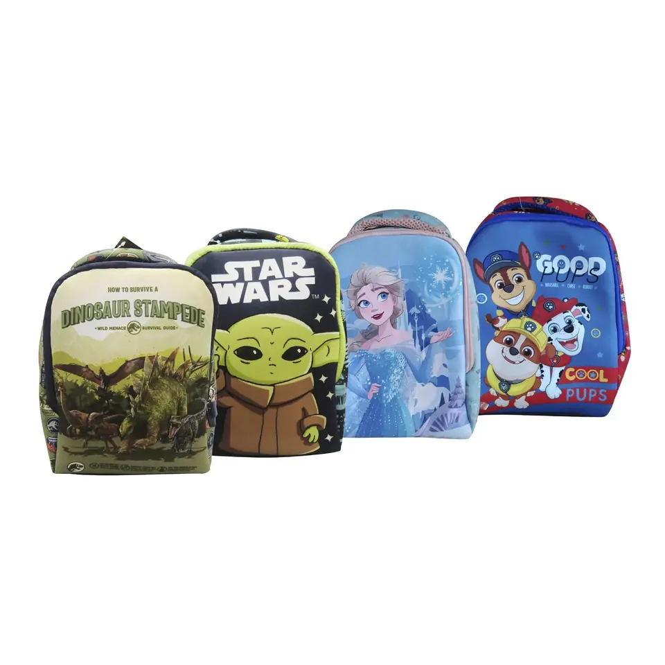 Mochila Infantil Neopreno Escolar 27x21x12 Varos Personajes