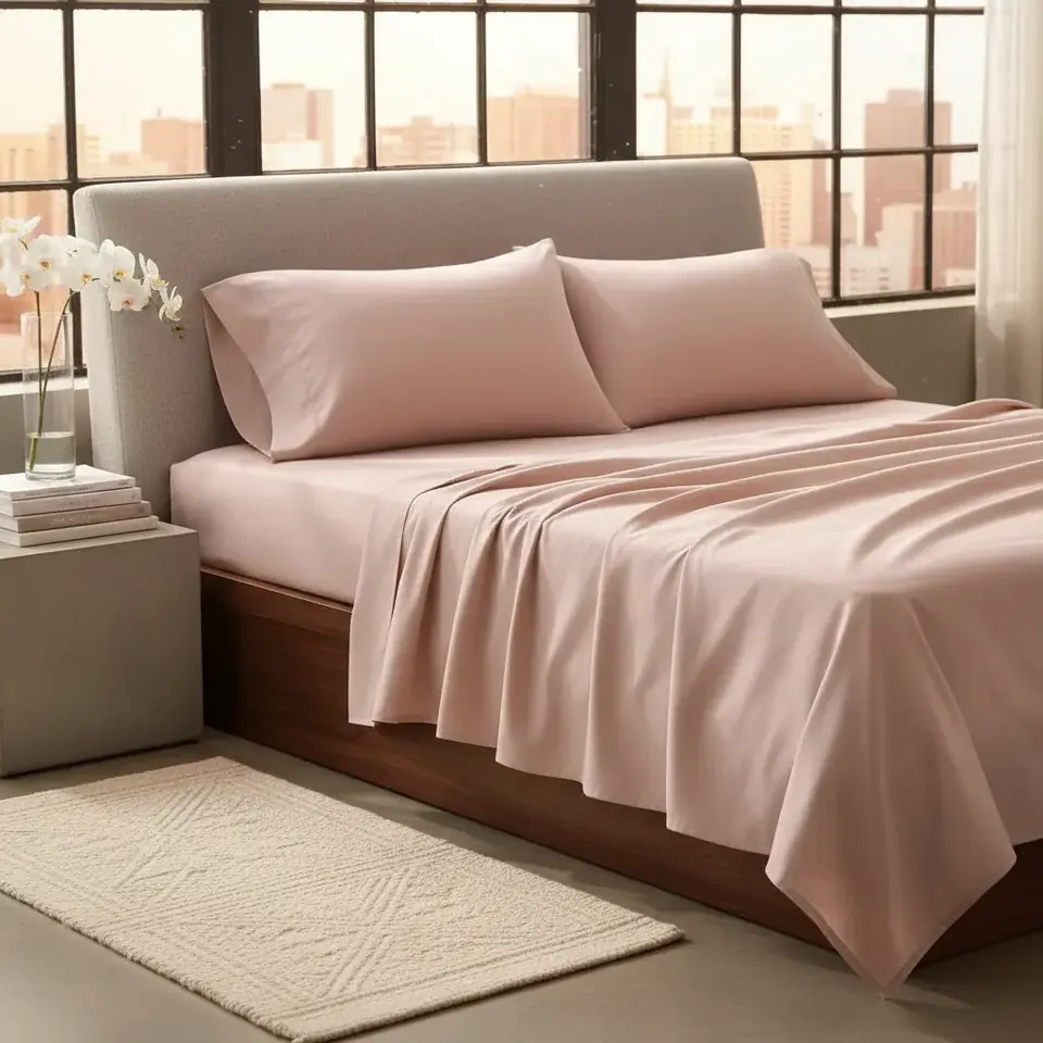 Juego De Sabanas Queen Somier Liso 160x200+30cm Goldsun
