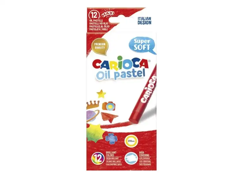 Óleo Pastel Carioca Maxi Caja X 12 Colores