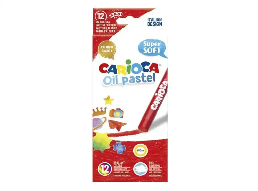 Óleo Pastel Carioca Maxi Caja X 12 Colores