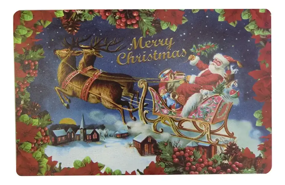 Individual 47 X 27 Cm Navidad Plástico Año Nuevo Navideño