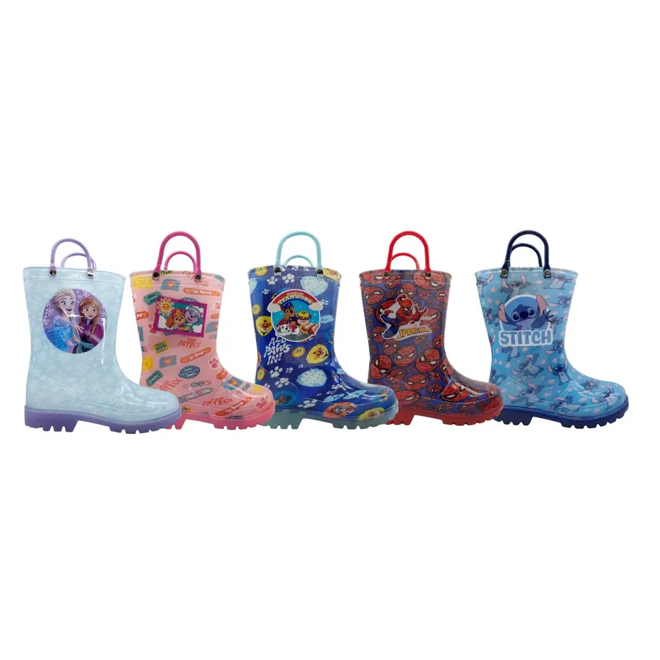 Botas De Lluvia Infantiles Talle 24 Al 30 Varios Personajes