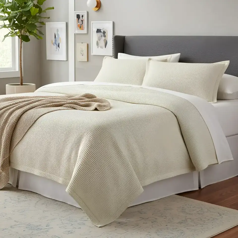Cubrecama Extra King Somier 280x250 Cm Piquet Liso Dohler