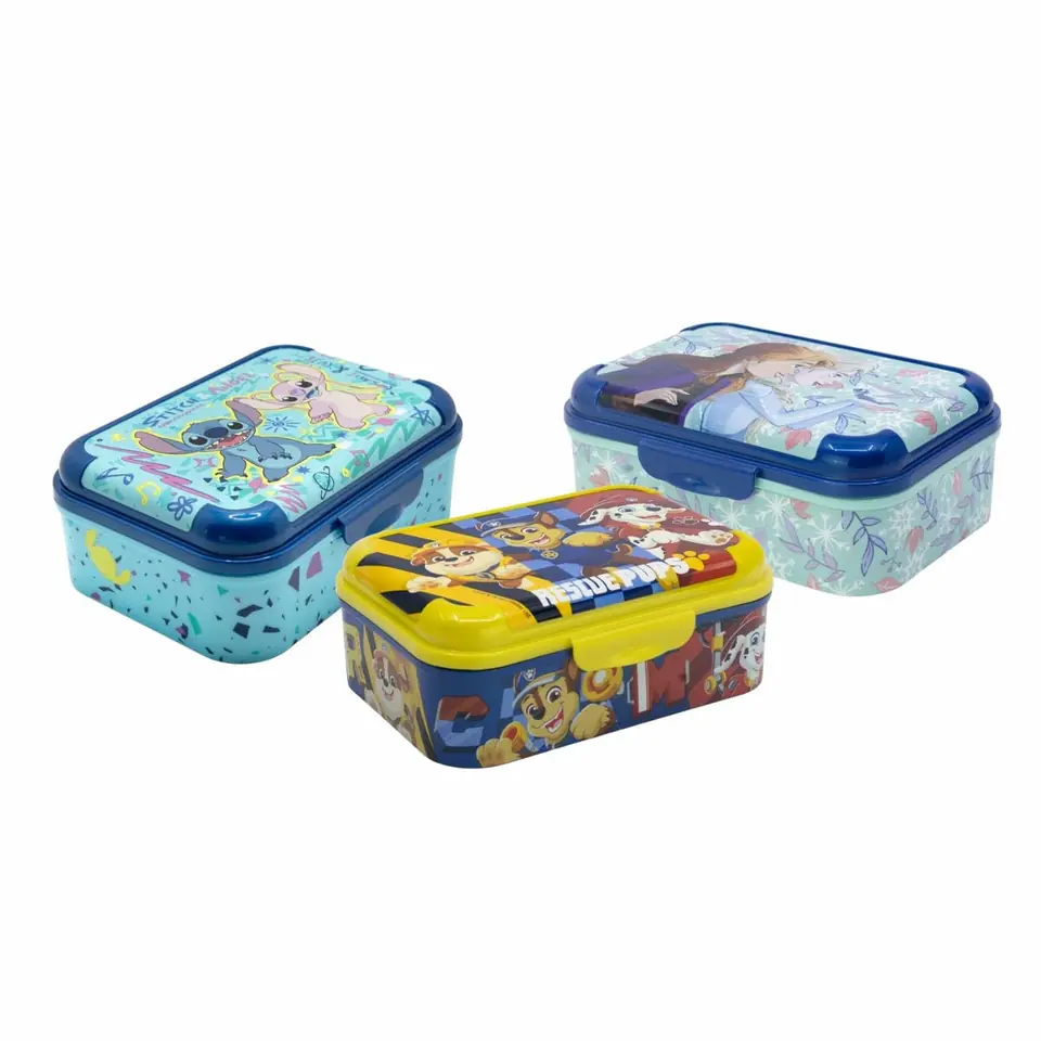 Lonchera Vianda Infantil Asker 17 Cm con Broche Varios Personajes