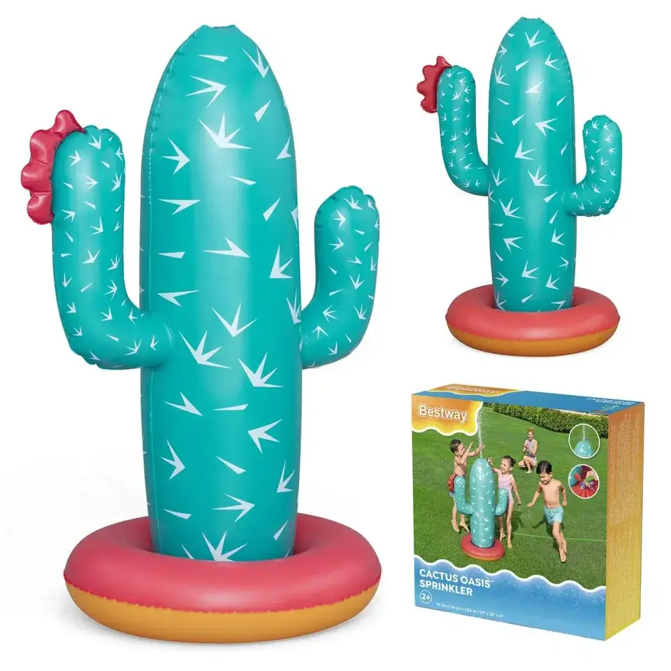Rociador Inflable Cactus Bestway 52733 Agua Piscina Verde