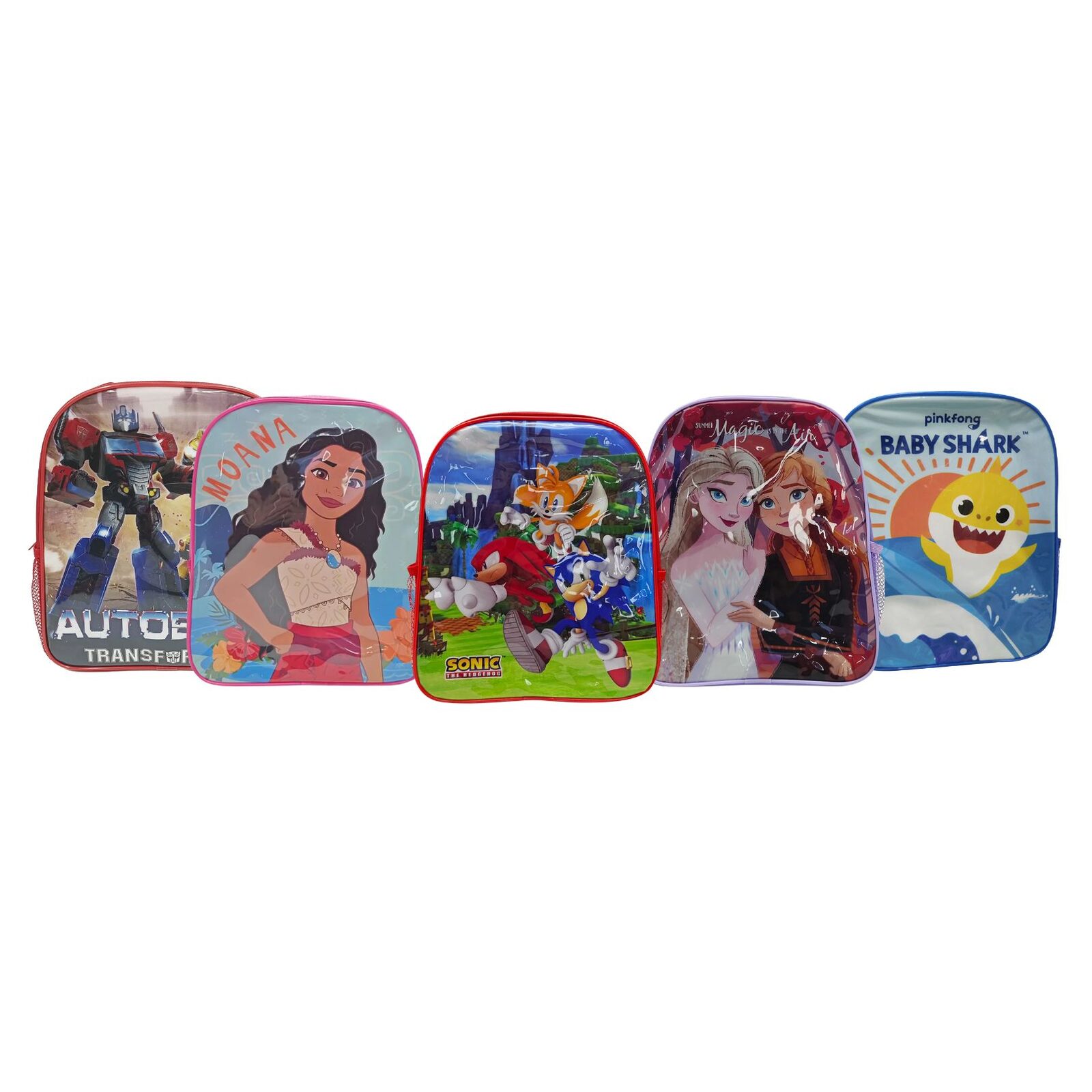 Mochila Infantil Plastico 30 X 24 X 20 Cm Escolar Varios Personajes