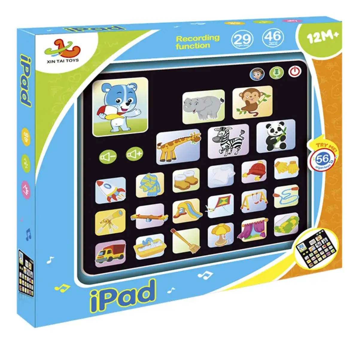Tablet Infantil Didáctica Voces Sonidos 21x21 Cm Juguete