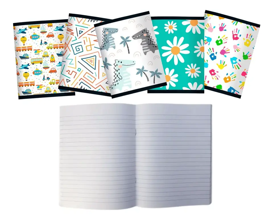 Pack 6 Cuadernos Campus 36 Hojas Rayado Escolar 17 X 22 Cm