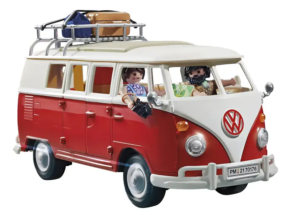 Camioneta Combi Volkswagen Playmobil 74 Pzs Figuras Juguete